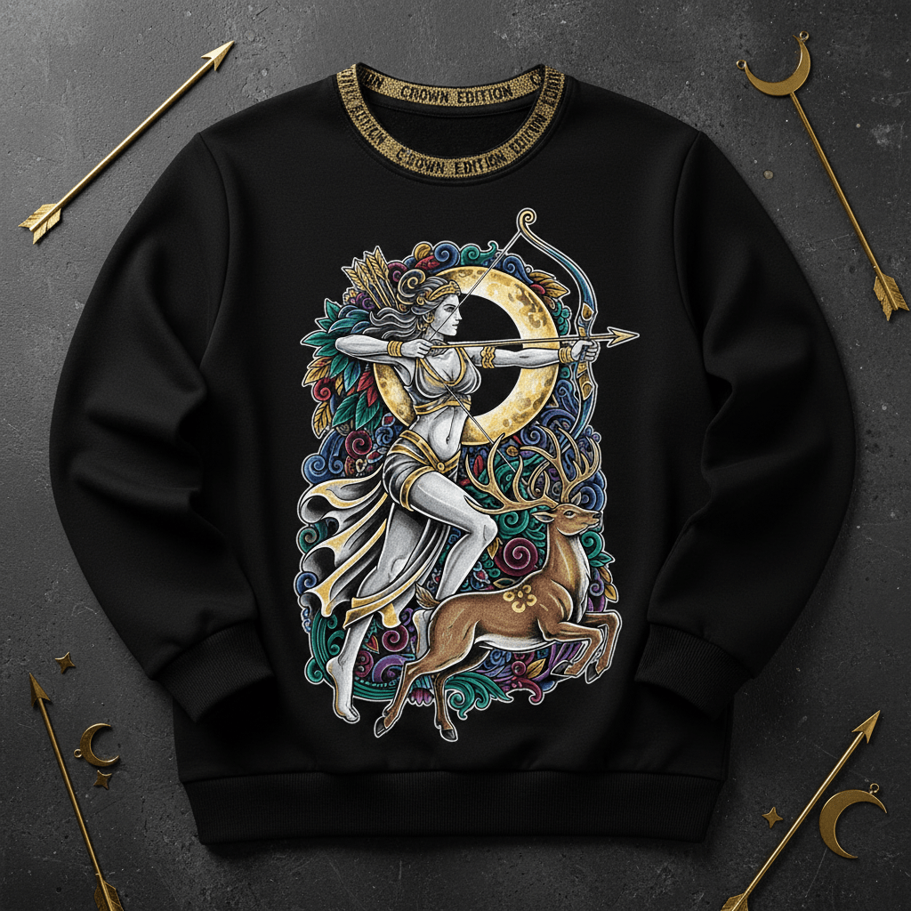 TITAN Women's Artemis Moon Huntress Crewneck — Selene Edition