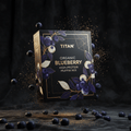 TITAN Organic High-Protein Muffin Mix Blueberry — ultra-premium luxury editorial product shot
