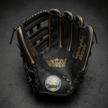 TITAN Crown Edition Baseball Fielding Glove Matte Black Gold
