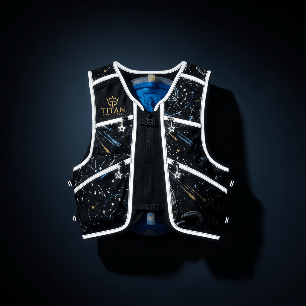 TITAN Running Vest Reflective 360 Degree Lightweight Hydration Compatible with Multiple Pockets