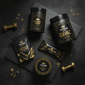 TITAN Full Day Fuel Stack — Pre-Workout, Protein, Electrolytes, Protein Bar & Recovery Tea flat lay