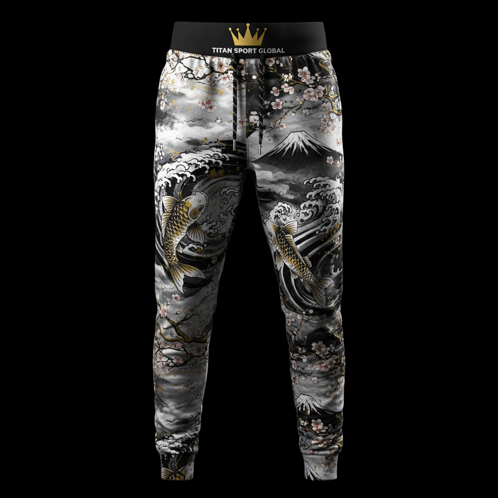 TITAN Japanese Sumi-e Ink Jogger Pants Crown Edition