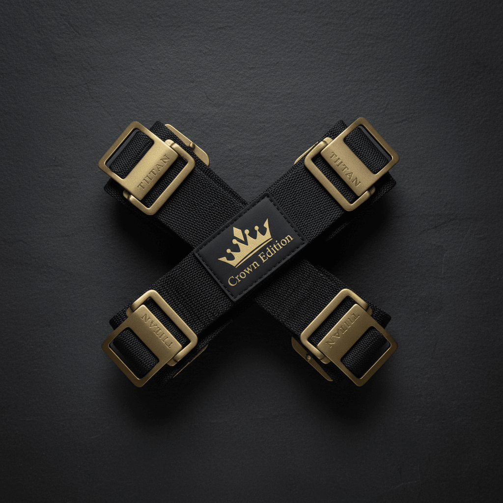 TITAN Crown Edition Rowing Stretcher Foot Strap Set
