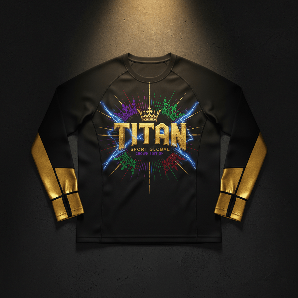TITAN Long Sleeve Shirt - Crown Edition flat lay