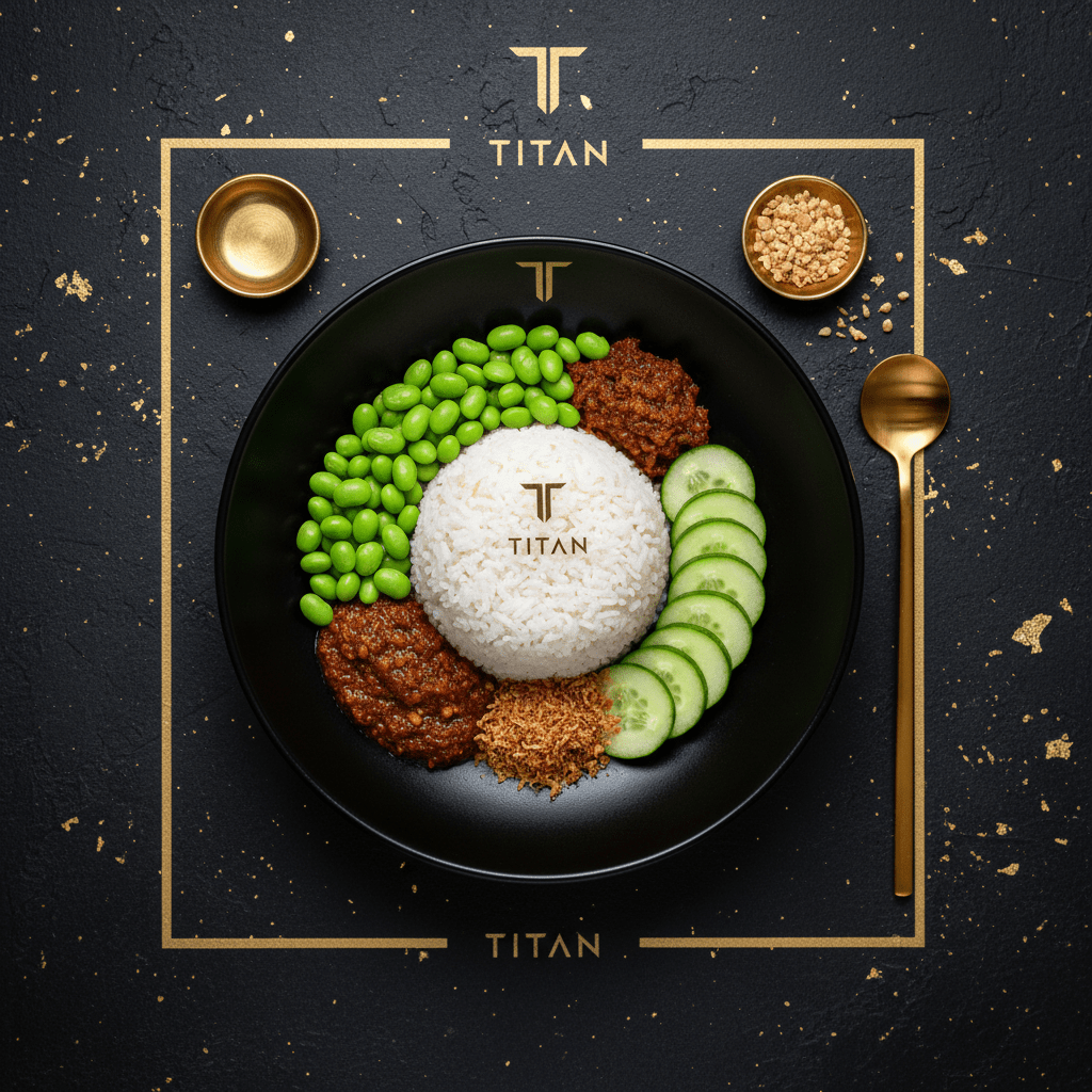 TITAN Malaysian Vegan Nasi Lemak Breakfast Bowl