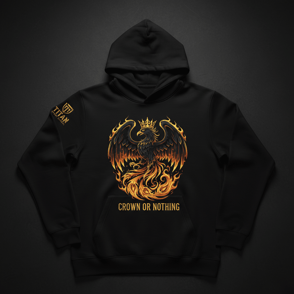 Crown or Nothing Phoenix Rise Hoodie — TITAN SPORT GLOBAL