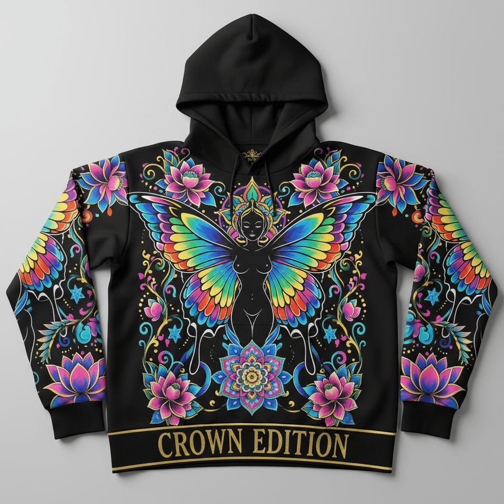 TITAN Plus Women's Butterfly Goddess Hoodie — Inclusive Crown Edition