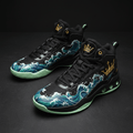 TITAN Men's Ocean Wave Crown Basketball Shoes flat lay