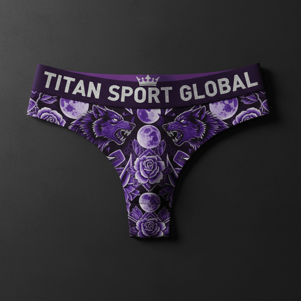 TITAN Crown Edition Women's Moonwolf Sport Thong — Midnight Purple & Silver