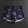 TITAN Women's Cosmic Burst Crown Athletic Shorts — Supernova Queen SWAG Edition