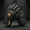 TITAN Elite Gym Gloves with Wrist Support Black & Gold