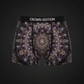 TITAN Women's Cozy Boxer Shorts Mandala Queen Crown Edition