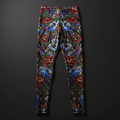 TITAN All-Over Print Leggings - Black & Gold Crown Edition