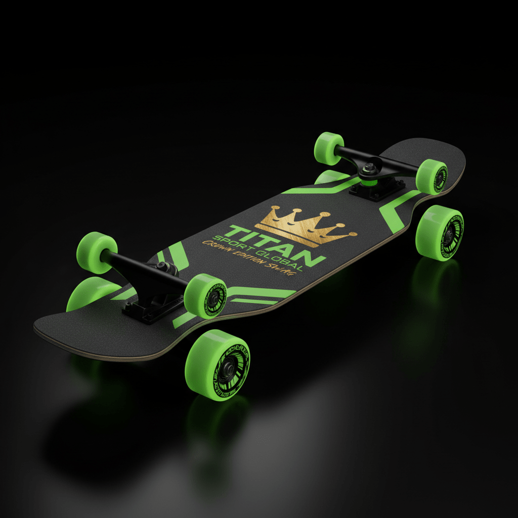 TITAN Off-Grid Skateboard — Neon Crown SWAG