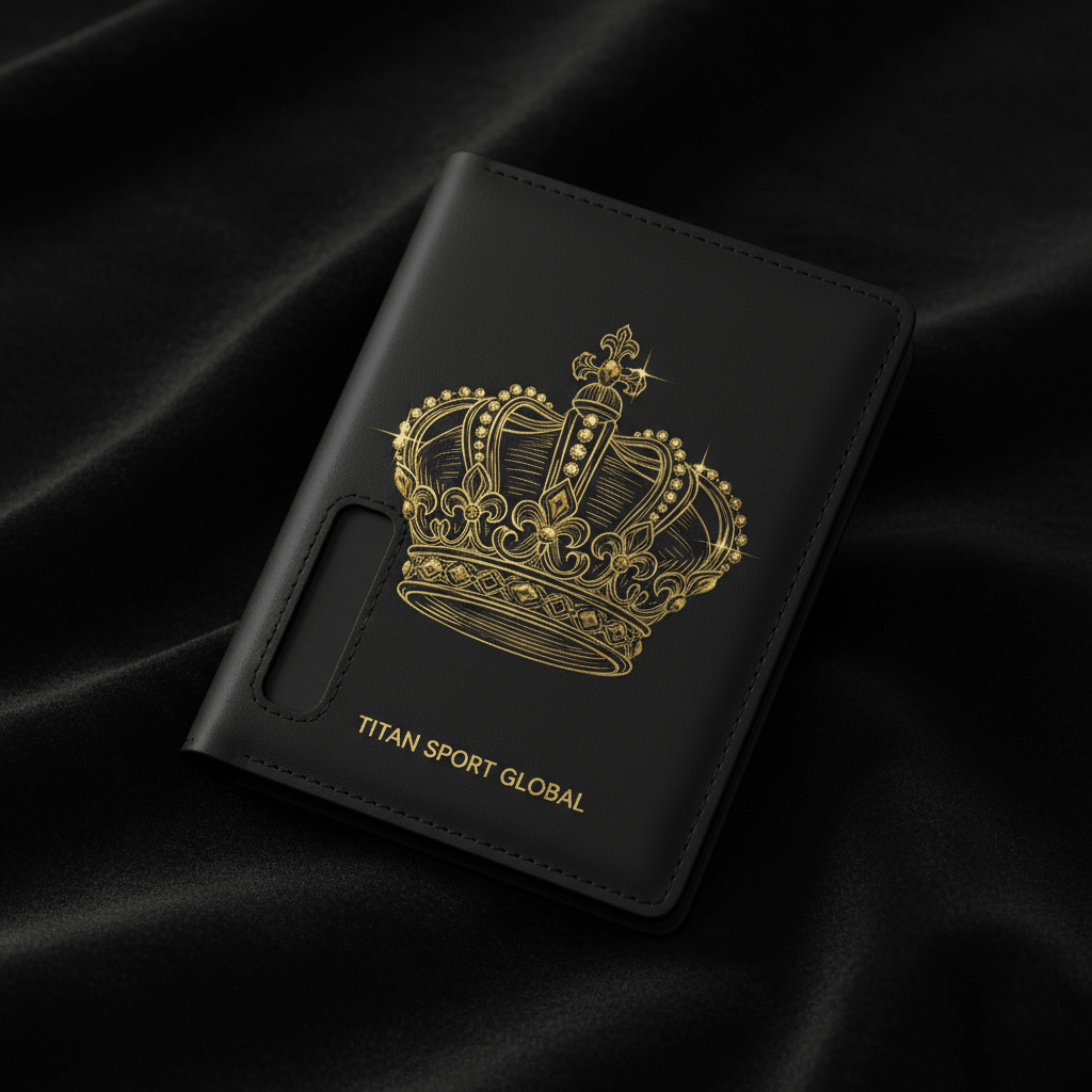 TITAN Passport & Travel Wallet AirTag Crown Edition