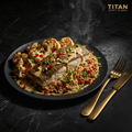 TITAN Za'atar Sea Bass & Freekeh Levantine Power Dinner