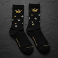 TITAN Crown Edition Rugby Socks Matte Black Gold