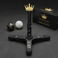 TITAN Crown Edition Baseball Batting Tee Matte Black Gold