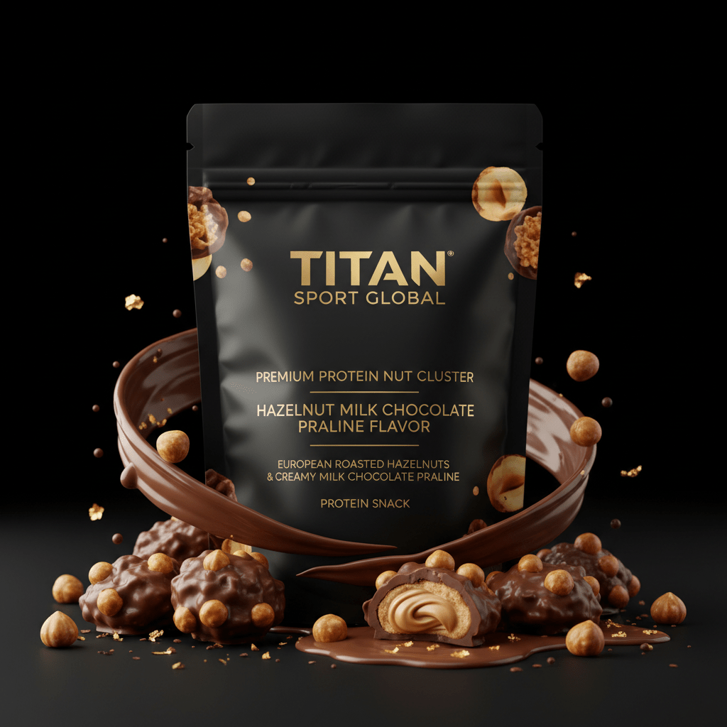 Crown High-Protein Hazelnut Praline Milk Chocolate Clusters