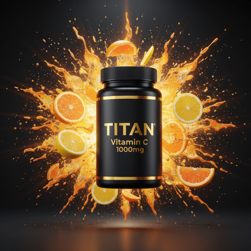 TITAN Vitamin C 1000mg supplement bottle