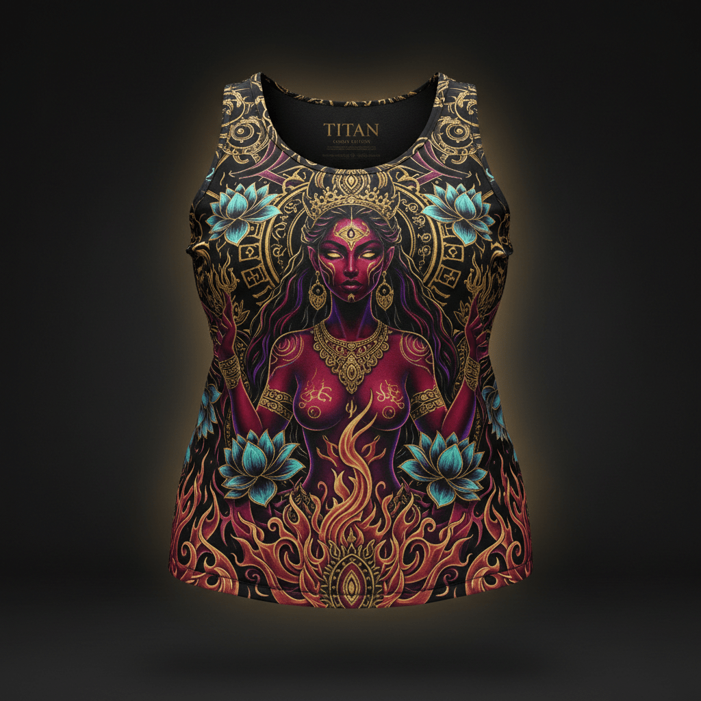 TITAN Plus Women's Kali Goddess Tank — Spiritual Crown Edition sizes 1X–5X