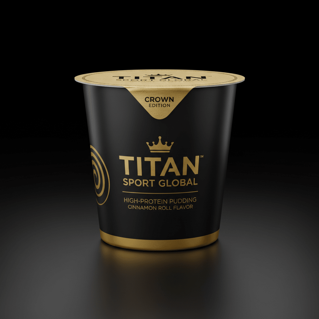 Crown Cinnamon Roll Protein Pudding Cup — TITAN SPORT GLOBAL