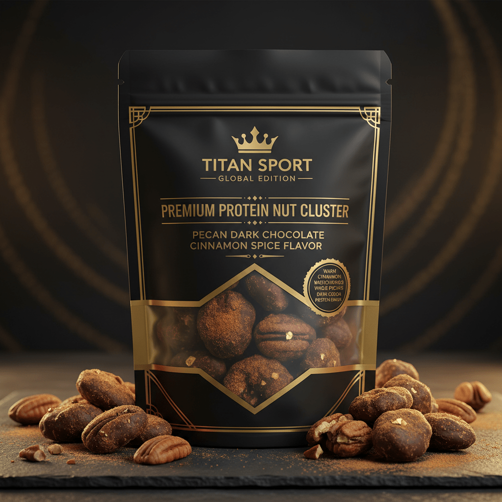 Crown High-Protein Cinnamon Spice Dark Chocolate Pecan Clusters