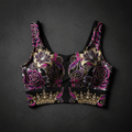 TITAN Crop Top - Moisture-Wicking Built-In Bra Athletic Fit
