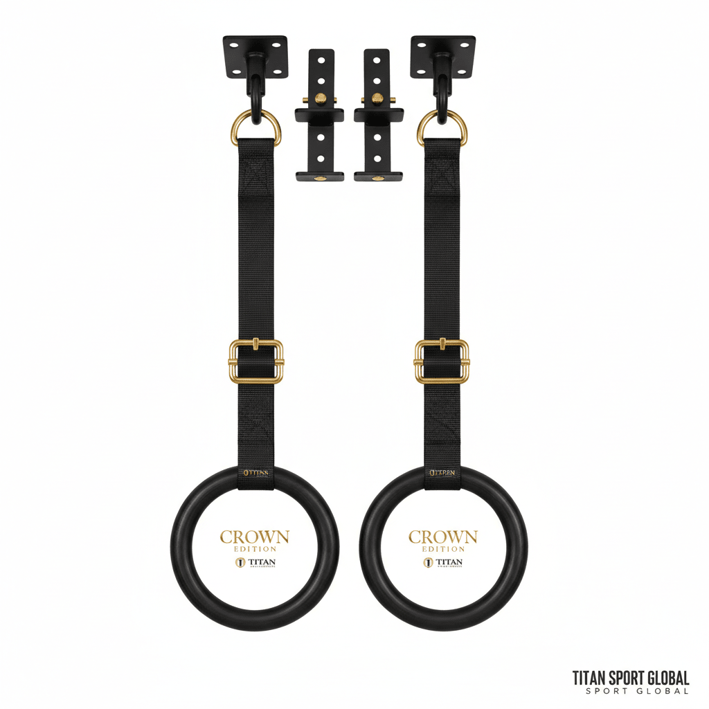 TITAN All-In-One Gymnastics Rings Home Gym System — Crown Edition