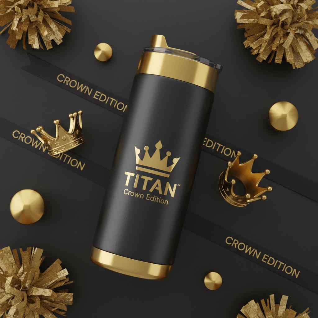 TITAN Crown Edition Cheerleading Insulated Water Bottle