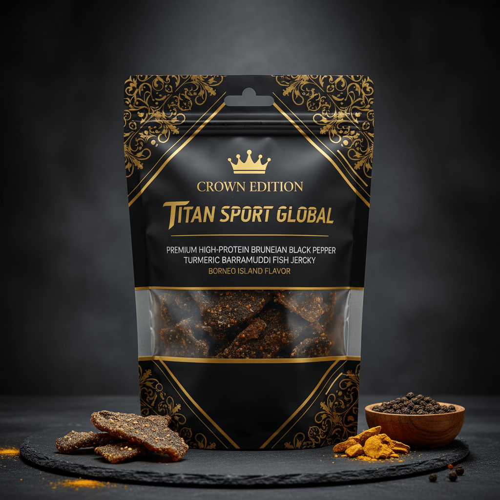 Bruneian Black Pepper Turmeric Barramundi Jerky — TITAN SPORT GLOBAL