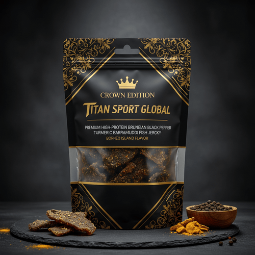 Bruneian Black Pepper Turmeric Barramundi Jerky — TITAN SPORT GLOBAL
