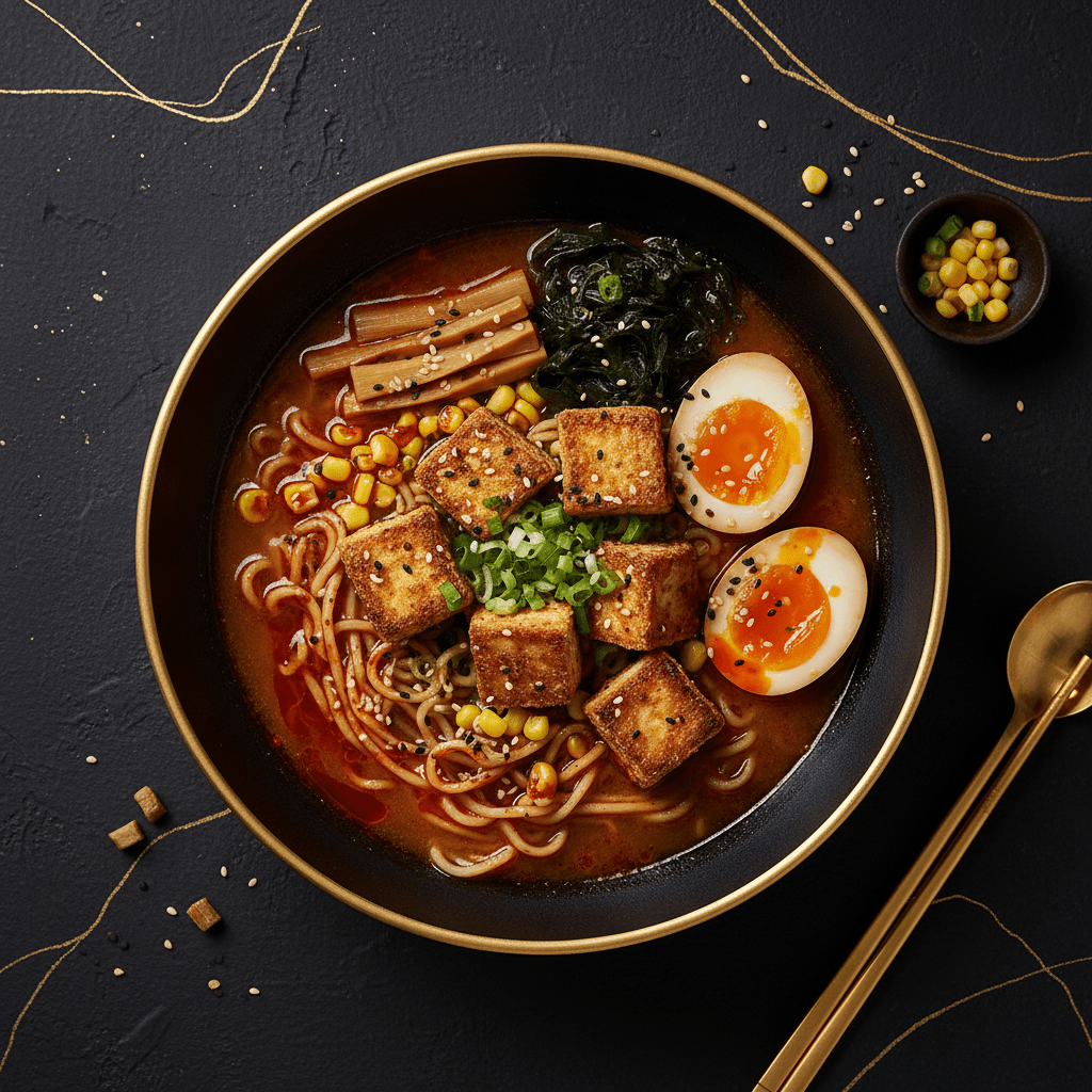 TITAN Japanese Vegan Miso Ramen Muscle Dinner Bowl