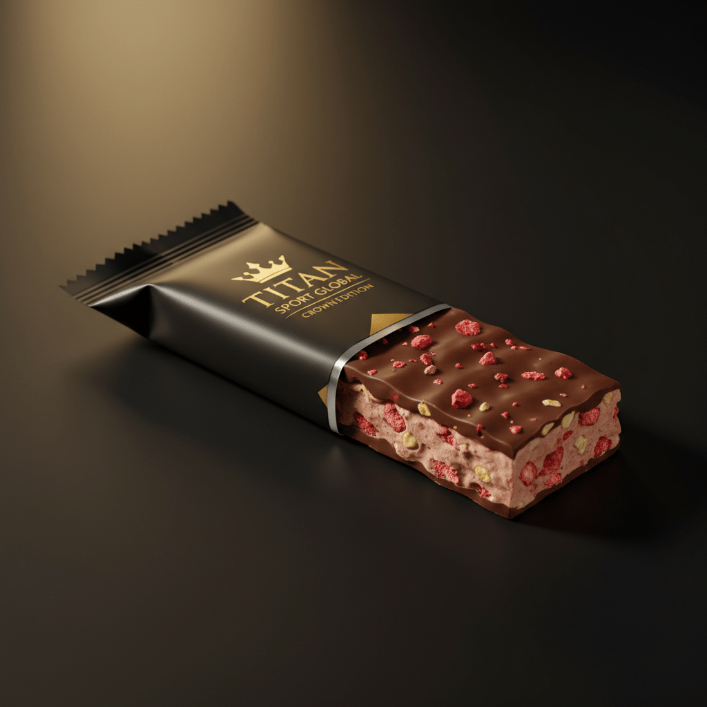 TITAN Crown Milk Chocolate Strawberry Protein Bar - Crown Edition