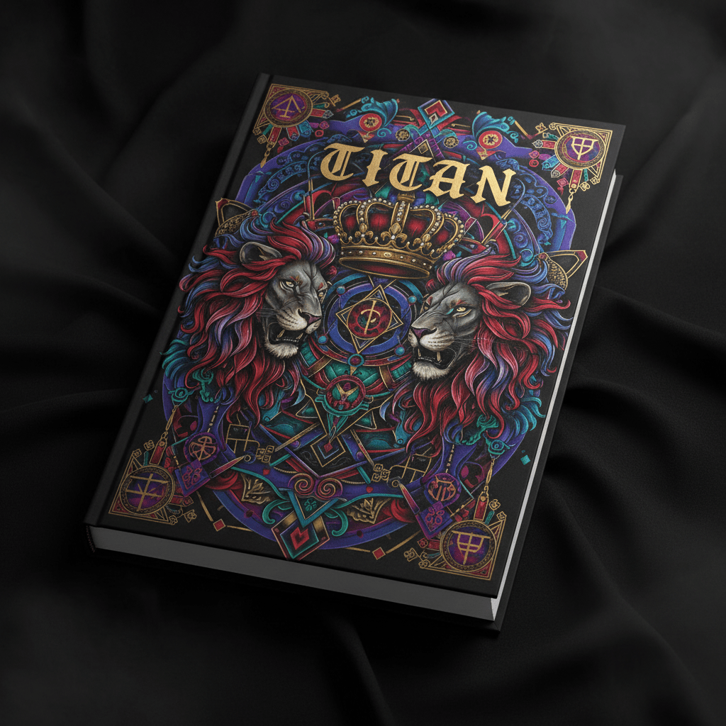 TITAN Workout Log Book - Crown Edition Tattoo Design