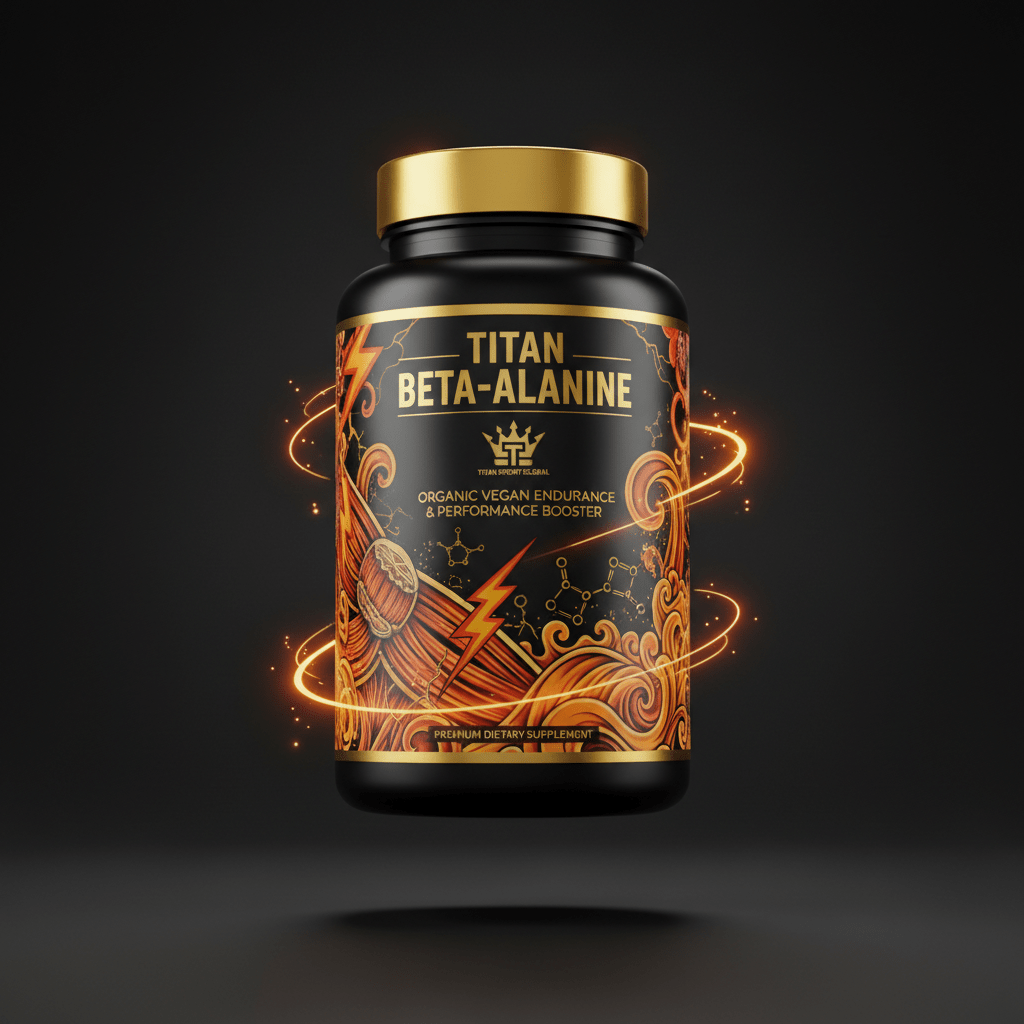 TITAN Beta-Alanine Organic Vegan Endurance Performance Booster 3.2g Per Serving 100 Servings
