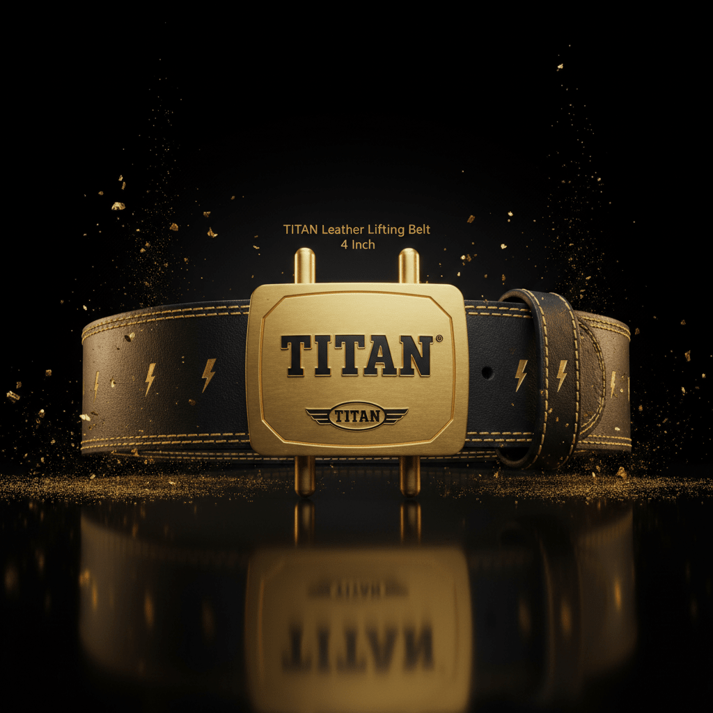 TITAN Leather Lifting Belt 4 Inch