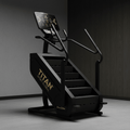 TITAN Crown Edition Stair Climber Machine matte black gold