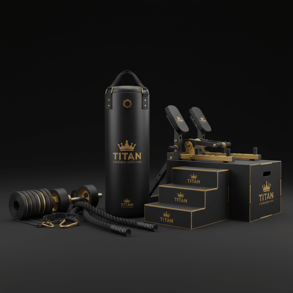TITAN All-In-One Rugby Player's Strength & Power Home Gym Kit — Crown Edition
