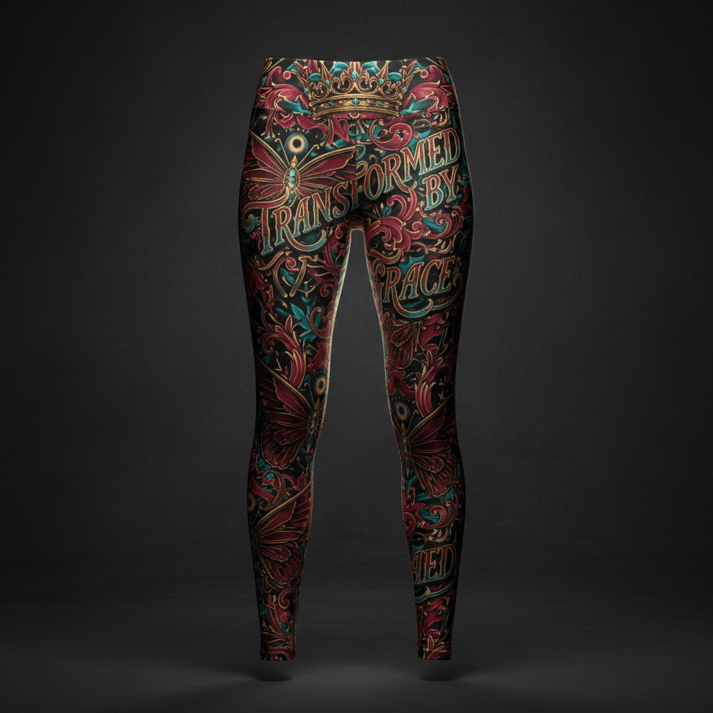 Women's Leggings — Transformed By Grace — Crown Edition