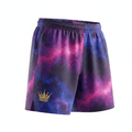 TITAN Cosmic Nebula Running Shorts — Crown SWAG Edition