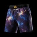 TITAN Cosmic Nebula Training Shorts Crown Edition