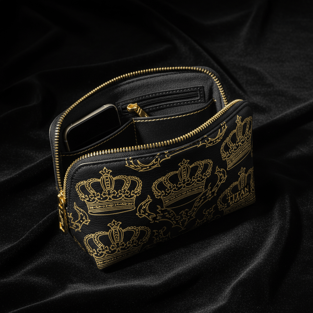 TITAN Golf Valuables Pouch Crown Edition