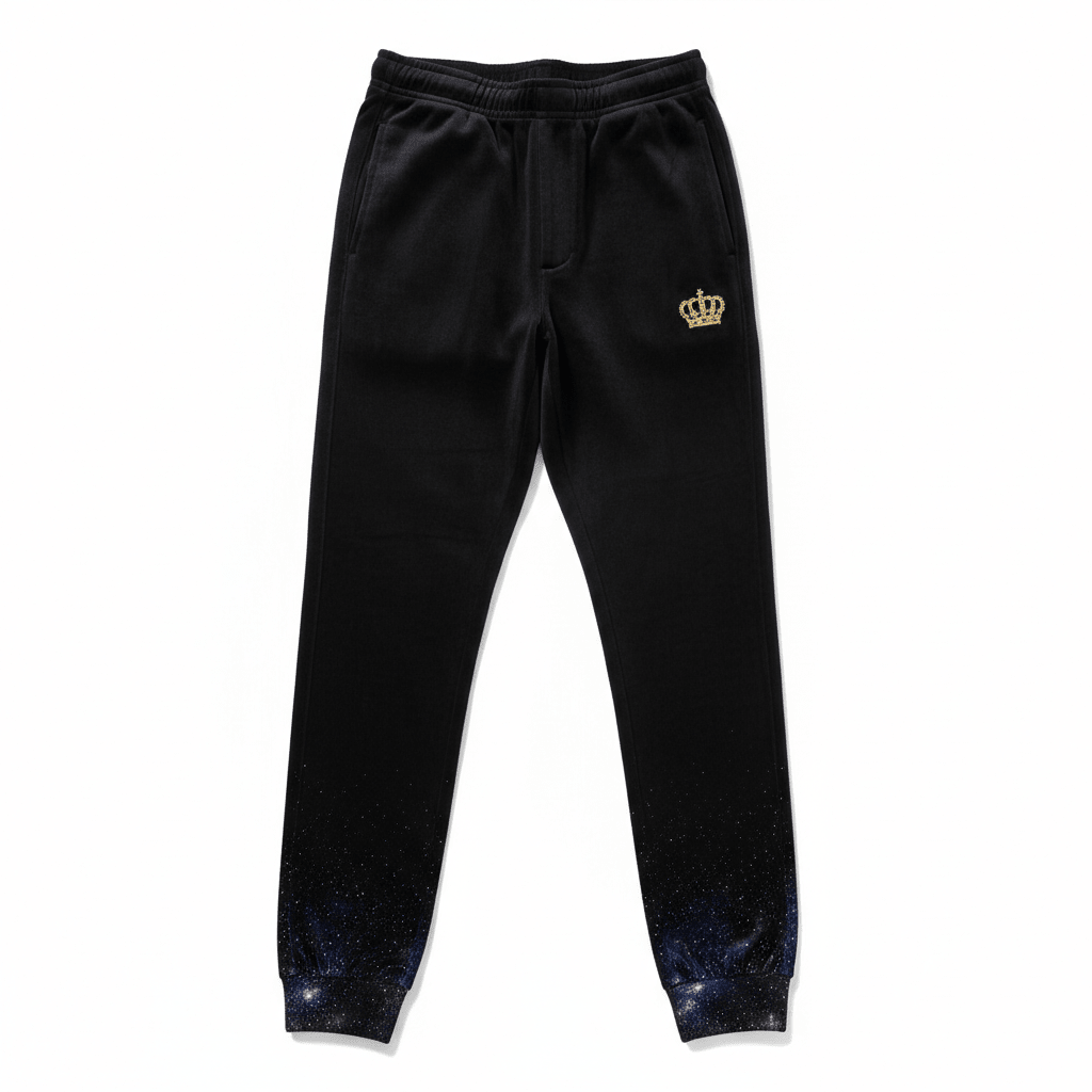 TITAN Midnight Royale Joggers — Crown SWAG Edition