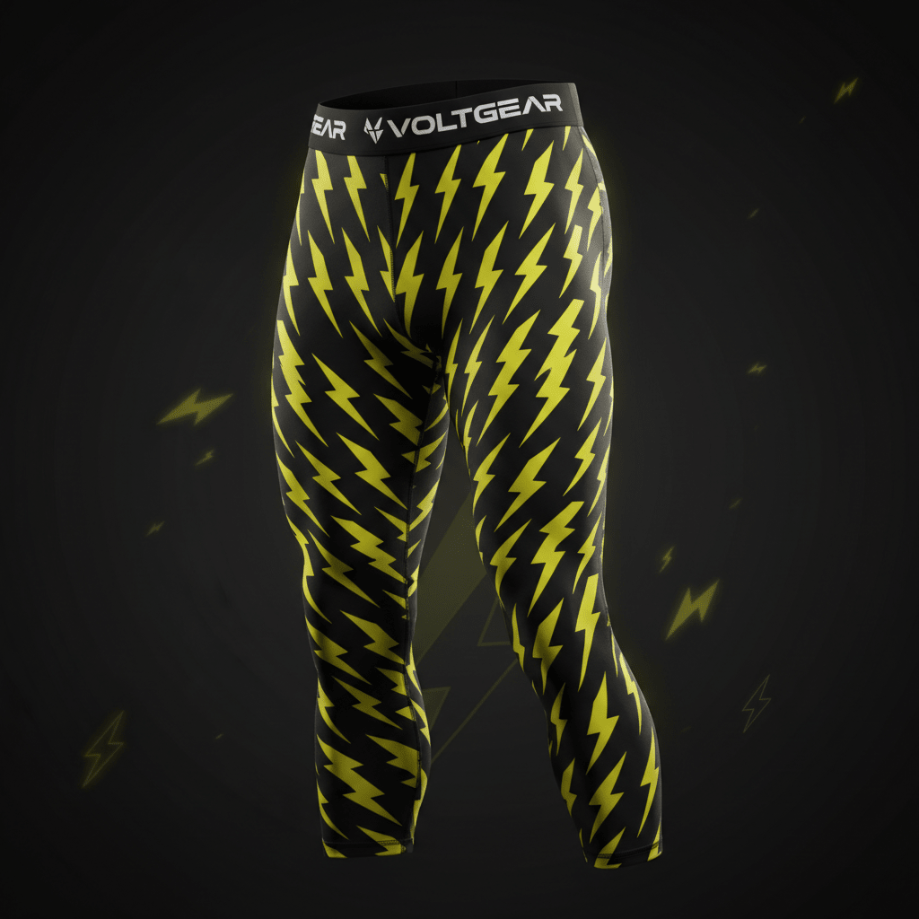 TITAN All-Over Print Compression Tights - Lightning