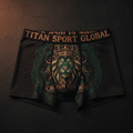 TITAN Men's Boxer Briefs Crown Edition Forest Green Copper