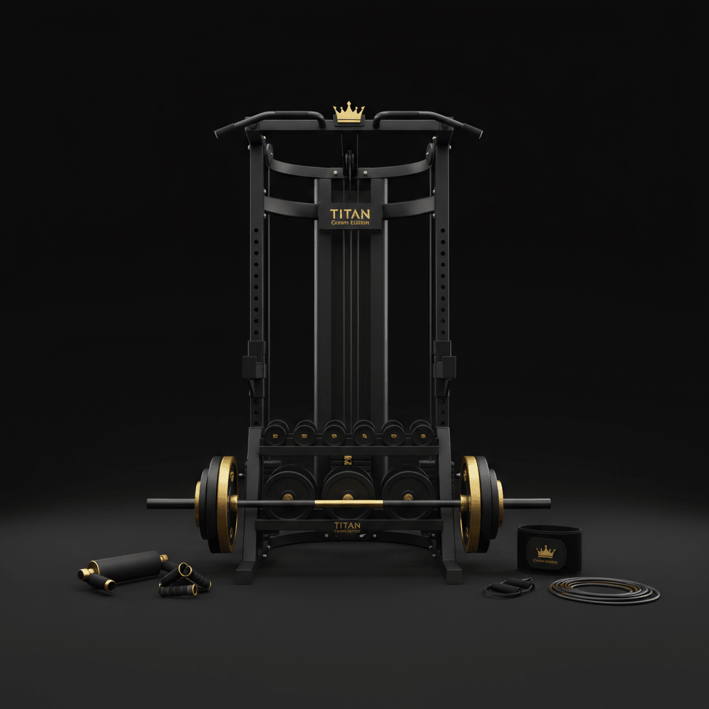 TITAN All-In-One E-Sports & Gaming Athlete Home Gym Kit — Crown Edition