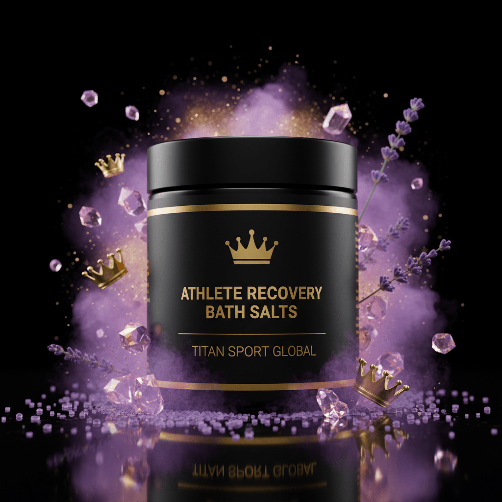 TITAN SPORT GLOBAL athlete recovery bath salts jar