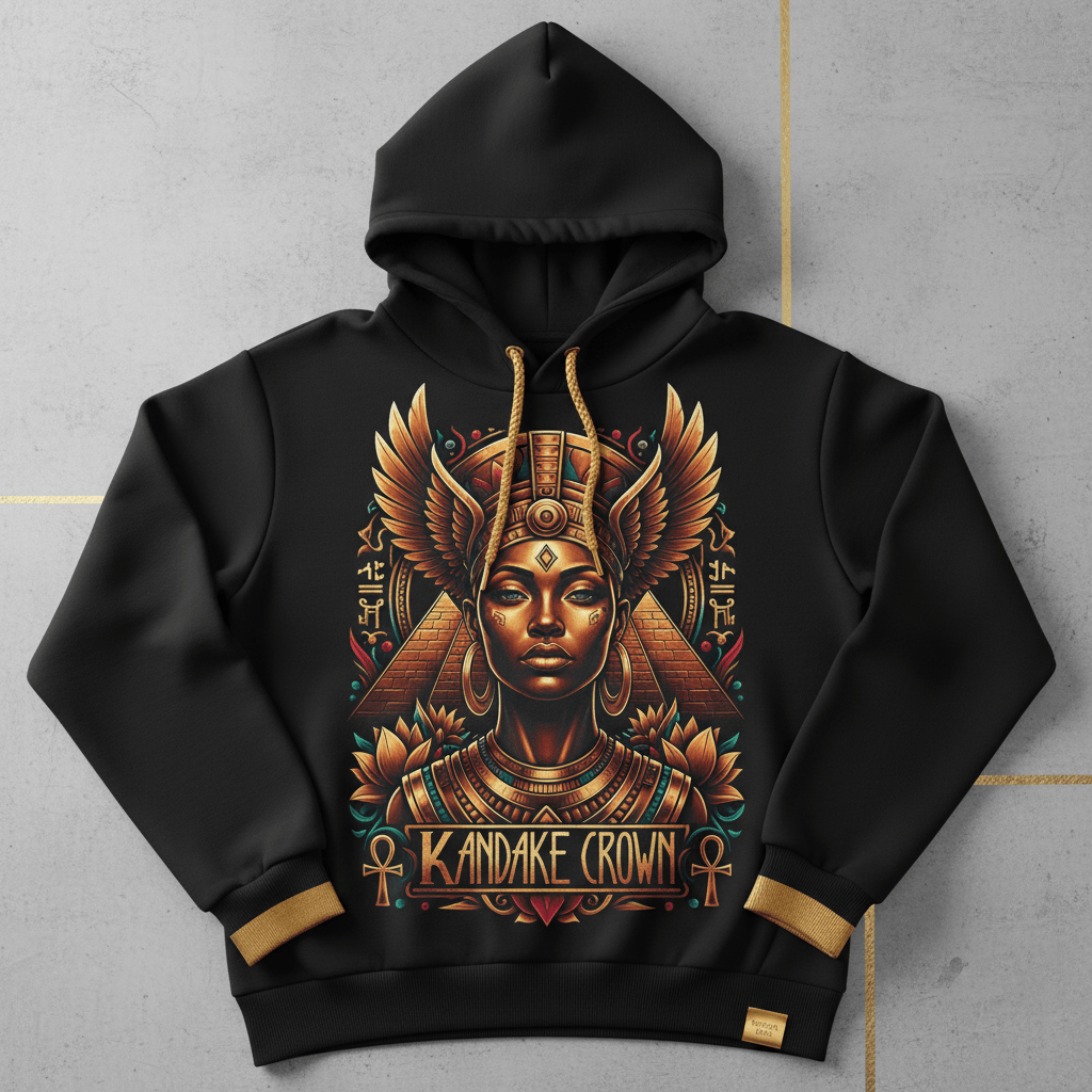 TITAN Women's Nubian Kandake Warrior Queen Hoodie — Amanirenas Edition