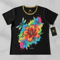 TITAN Plus Women's Tiger Lily Dragonfly Tee — Inclusive Crown Edition